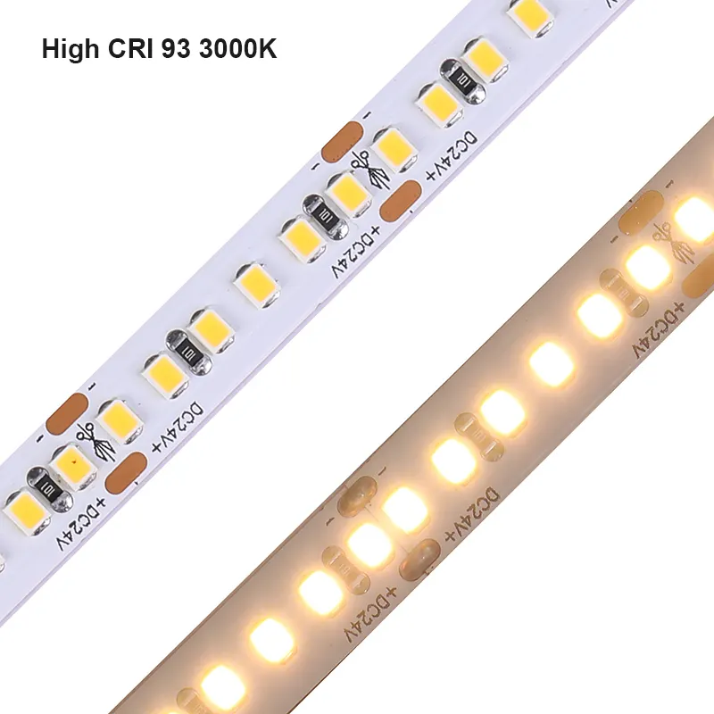 High Cri 902835 2700K 3000K 4000K 6500K 5mm 8mm 10mm 60120180240120led 180ledストライプテープ12V24V SMD 2835 Ledストリップライト