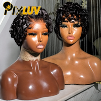 Perruques Chioma en cheveux humains brésiliens vierges Remy bruts, bouclées, coupe Pixie, 13x4, complètes, pour les fournisseurs de perruques Lace Frontal