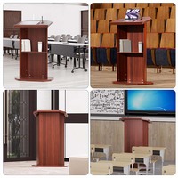 Púlpito multifuncional Iglesia moderno soporte de micrófono espacio Iglesia Cruz púlpito diseños Iglesia púlpito diseños madera podio
