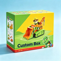 Boîte d'emballage personnalisée recyclable imprimée en quatre couleurs pour jouets, blocs de construction pour enfants, boîte en carton avec pelliculage brillant, boîte en papier personnalisée