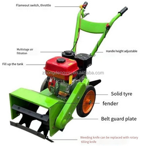<b>Cultivator</b> Machinery Grass Cutting Weeding Machine Gasoline Engine Weeder 2 Wheel Self Propelled Working Garden Use - Product Image 6