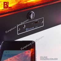 Cheminée décorative moderne, décoration flamme feu, bio-bûches, insert de poêle à bois, poêles intérieurs, chauffage électrique à LED