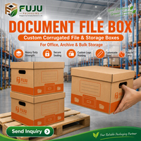 Boîtes en carton ondulé écologiques faites à la main FUJU - Forme et doublure personnalisables, impression du logo du client, utilisation multi-industrielle (tendance de la mode)