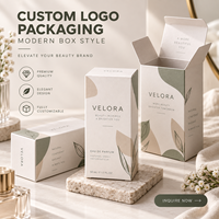 Scatola per Cosmetici Ecologica Personalizzata con Stampa a Colori, Scatola in Cartone Bianco Goffrato per Confezioni Regalo di Cosmetici e Profumi