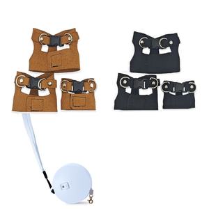 Neues Design Luxuriöses PU-Leder Reptilien-Leinen-Set mit Geschirr für Kleintiere - Product Image 3