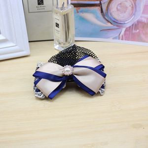 Pince à cheveux en tissu avec strass et nœud de style coréen pour queue de cheval, accessoire capillaire pour filles et enfants, usage quotidien - Product Image 4