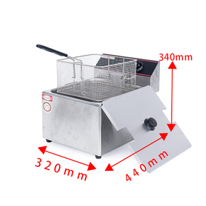 Equipo eléctrico de cocina de comida rápida de acero inoxidable, freidoras profundas de 11 litros, máquina freidora de pollo, patatas fritas <span class=keywords><strong>Mcdonalds</strong></span> - Product Image 3