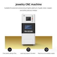 Profesyonel 5 Eksenli CNC Takı Gravür Makinesi Otomatik Takım Değiştirme Sistemi 12 Takım Altın Gümüş Hassas Gravür Yubang