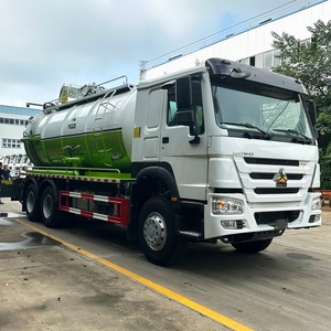 Camion d'aspiration des eaux usées Sinotruk HOWO 6x4, camion de nettoyage des égouts à haut débit de 15-25 m à vendre - Product Image 3