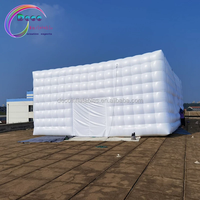 Tente cube gonflable géante blanche pour événements extérieurs, expositions, fêtes, salons professionnels, présentoirs