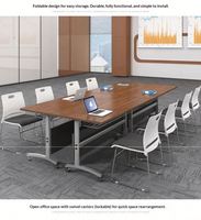Table de formation pliable pour économiser de l'espace, pour les bureaux d'entreprise et la formation du personnel