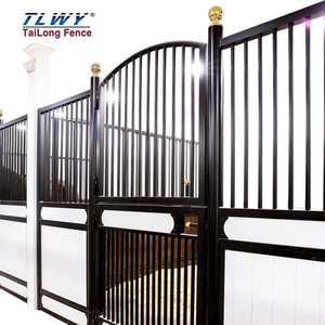 <span class=keywords><strong>Maison</strong></span> pour chevaux Stable enduit de poudre de haute qualité Stable OEM ODM Acier + Bambou Fournitures d'écurie pour chevaux - Product Image 2