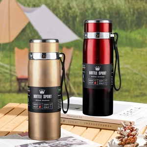 BPA Free Vacuum Thermos <span class=keywords><strong>Flask</strong></span> 800ml <span class=keywords><strong>1000ml</strong></span> Garrafas de água dupla parede com chá Infuser e anti-derrapante Base incluída logotipo personalizado - Product Image 6