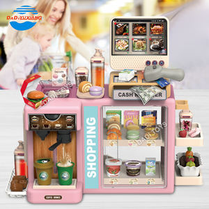 Función táctil Juego de imaginación Supermercado <span class=keywords><strong>Caja</strong></span> <span class=keywords><strong>registradora</strong></span> Juego de juguetes Máquina expendedora Juguetes Niños Máquina de café Juguete - Product Image 4