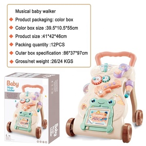 <span class=keywords><strong>Juguete</strong></span> educativo multifuncional para aprender a caminar, andadores de empuje para bebés con música, juguetes para bebés - Product Image 2