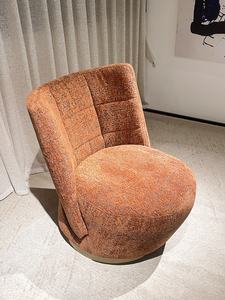 Fauteuil de salon en tissu de design italien, fauteuil pivotant d'appoint pour le salon - Product Image 5