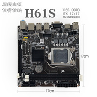Nouvelle carte mère de bureau WiFi H61-ITX LGA1155, compatible avec les processeurs Intel de 2e et 3e génération I7 I5 I3, graphismes intégrés, interface SATA, M.2, double DDR3 16 Go