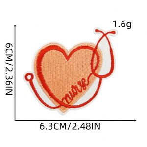 New Iron on Embroidered love <b>Nurse</b> Cap Capsule Heart Medical Patches for Doctor <b>Nurse</b> Clothes <b>Bag</b> Decoration - Product Image 4