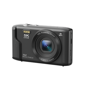 Appareil photo numérique 72MP, vidéo HD 5K, appareil photo de poche, zoom 16X, filtre beauté, lumière de remplissage LED, ultra-léger, écran LCD 2,8 pouces - Product Image 1