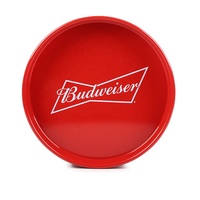 Plateau de service en métal antidérapant Budweiser, nouveau design pour restaurant et bar