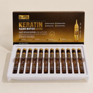 Suero Capilar Nutritivo con Keratina Orgánica y Nano Botox Alapex, Tratamiento Intensivo, Reparación con Aceite <span class=keywords><strong>de</strong></span> Argán y Colágeno, Ampolla Hidratante - Product Image 5