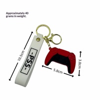 Porte-clés de jeu vidéo en PVC de dessin animé, petit cadeau exquis, pendentif de sac pour couple, porte-clés de voiture