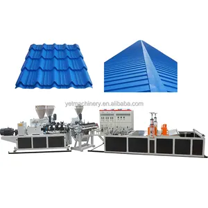 Panel Roof Extrude Roof Machine Pvc Hollow Wave Corrugated Roof Sheets Machine