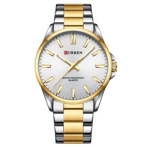 Reloj de Cuarzo Minimalista Curren 9090 para Hombre y Mujer, Esfera Grande, Correa de Acero Personalizada, Color Sólido, Regalo para Parejas, Cristal de Aleación - Product Image 3