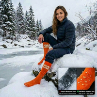 Chaussettes imperméables hydrofuges hautes jusqu'aux genoux pour l'hiver, pour hommes et femmes, pour la randonnée, la pêche, la chasse, la course à pied, le cyclisme, les activités de plein air