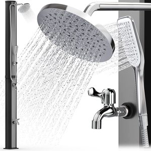 Vente flash : la nouvelle conception de douche solaire de <span class=keywords><strong>piscine</strong></span> couleur or 35L avec douchette, douche de plage, douche extérieure - Product Image 4