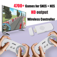 SF900 Retro 16 bits Game Stick Dual Player Gamepad pour jusqu'à 5000 jeux vidéo sans fil NES/SNES Console de jeu TV