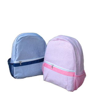 Sac à dos pour tout-petit <span class=keywords><strong>Gina</strong></span> tendance et antivol, broderie, fermeture éclair étanche, design en tissu à carreaux, personnalisé - Product Image 2