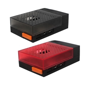 Argon Poly 5 Estuche de plástico Negro o rojo Cove Carcasa de protección de carcasa de ABS Compatible con enfriador para Raspberry <span class=keywords><strong>Pi</strong></span> 5 - Product Image 1