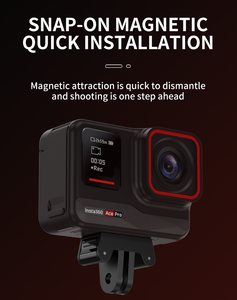 KC12-ACE Metal Aksiyon Kamerası Hızlı Çıkarma Tabanı, Ekstrem Sporlar ve Vlog Çekimleri için Ağır Hizmet Tipi İki Uçlu Katlanabilir Montaj Adaptörü ile - Product Image 3