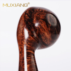 Muxiang Stone Traditional Pipe Small <b>Dragon</b> Claw Egg 9mm Bowl Resin Mouthpiece Bent Design - Product Image 3