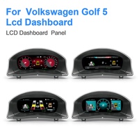 Navihua Nouvelle Version Améliorée du Tableau de Bord Numérique pour Voiture, Compteur de Vitesse Automatique, Système Linux, Carplay, Écran LCD pour Volkswagen VW Golf 5 2004-2009