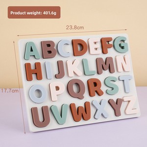 กระดานตัวอักษรซิลิโคนแบบมอนเตสซอรี่ ของเล่นเสริม<span class=keywords><strong>พัฒนาการ</strong></span>เรียนรู้สำหรับเด็กเล็ก ฝึกการเรียนรู้ตัวอักษรภาษาอังกฤษ - Product Image 5