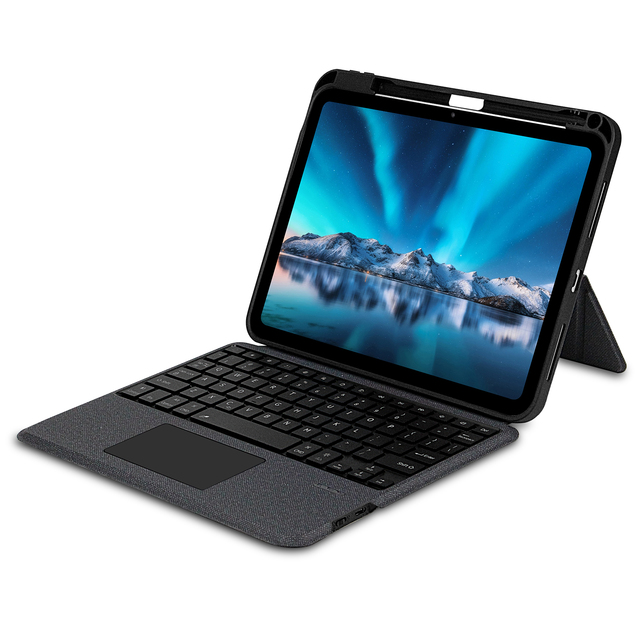 OEM 10.2 Inch Tablet Cover with Wireless Backlight Keyboard  Touchpad Kickstand PU Leather Case for iPad 10.2 10.5 inch