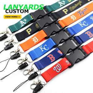 カスタムロゴプロモーションバッジリールレフェリーネックストラップパーソナライズブランクIDカードホルダーキーチェーンツールポリエステルストラップ - Product Image 4