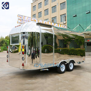 Tam mutfak kahve barbekü gıda kamyon arabaları ile lüks paslanmaz çelik mobil gıda römorkü ikram servisi treyleri gıda vagon - Product Image 5