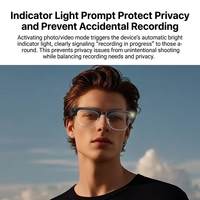 Lunettes caméra IA W630T 8MP avec transfert photo WiFi, traduction vocale, appels Bluetooth, lunettes intelligentes pour usage quotidien, mémoire 4G, lunettes de soleil