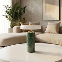 Lampes de table portables danoises 4000 mAh avec interrupteur tactile, ambiance mariage, café, abat-jour en marbre et verre, lampes de table sans fil