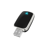 Nuevo Adaptador Inteligente Mini Plateado para Carplay Inalámbrico, Android Auto Inalámbrico, Adaptador de Carplay con Cable a Inalámbrico para Autos