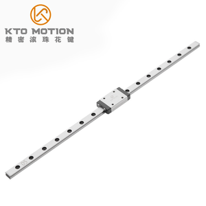 Rail de guidage linéaire haute précision à faible friction en acier, garantie 1 an pour machines-outils CNC et équipements d'automatisation de mouvement - Product Image 1