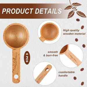 Wooden Kitchen <b>Measuring</b> <b>Spoon</b> Set Eco Friendly Wood <b>Measuring</b> <b>Spoons</b> - Product Image 3