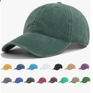 Washed Cotton Plain Baseball Caps Adjustable Unstructured Soft Blank Casual Dad Ball <b>Hats</b> for Men Women - Product Image 4