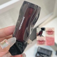 Gloss à lèvres Watery Light Mirror Herorange Transparent Fini Brillant Hydratant Noir Beauté des Lèvres Lipglaze