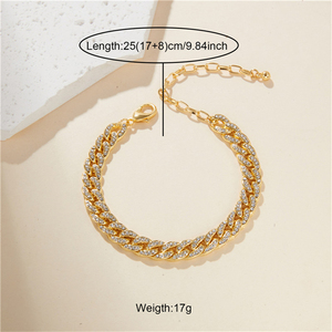 2025 été glacé or ZirconTennis bracelets de cheville Hip Hop bijoux glacé chaîne cubaine Zircon cheville pour les femmes bijoux de mode - Product Image 6