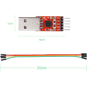 CP2102 โมดูลแปลง USB เป็น TTL 5PIN แบบอนุกรม, อะแดปเตอร์ดาวน์โหลด UART STC, 3.3V/5V พร้อมสายจัมเปอร์ - Product Image 5