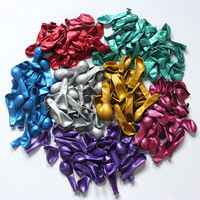 Ballons en latex métalliques brillants en gros, épaissis, 12 pouces, pour décoration de mariage et d'anniversaire, en vrac